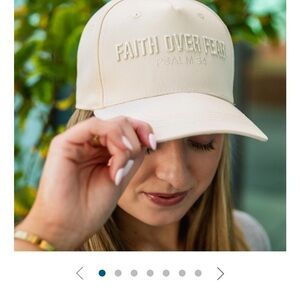 Faith Over Fear Beige Cap PragueRU